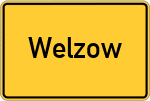 Place name sign Welzow