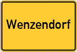 Place name sign Wenzendorf