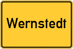 Place name sign Wernstedt
