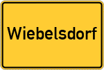 Place name sign Wiebelsdorf