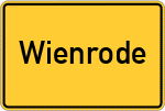 Place name sign Wienrode