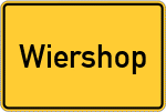 Place name sign Wiershop