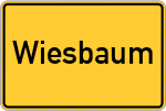 Place name sign Wiesbaum