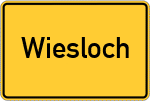 Place name sign Wiesloch