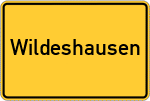 Place name sign Wildeshausen