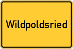 Place name sign Wildpoldsried