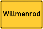 Place name sign Willmenrod