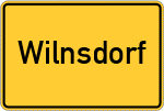 Place name sign Wilnsdorf