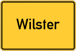 Place name sign Wilster