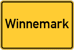 Place name sign Winnemark