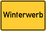 Place name sign Winterwerb