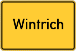 Place name sign Wintrich
