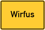 Place name sign Wirfus