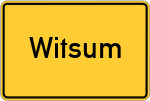 Place name sign Witsum