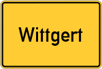 Place name sign Wittgert