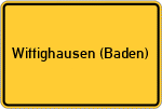 Place name sign Wittighausen (Baden)