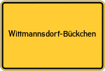 Place name sign Wittmannsdorf-Bückchen, Niederlausitz