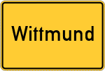 Place name sign Wittmund