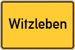 Place name sign Witzleben