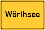 Place name sign Wörthsee