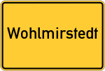 Place name sign Wohlmirstedt