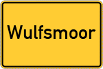 Place name sign Wulfsmoor