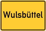 Place name sign Wulsbüttel