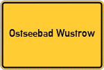 Place name sign Ostseebad Wustrow