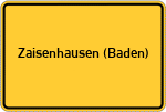 Place name sign Zaisenhausen (Baden)