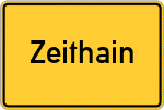 Place name sign Zeithain