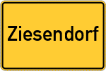 Place name sign Ziesendorf