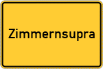 Place name sign Zimmernsupra