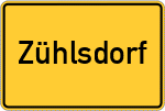 Place name sign Zühlsdorf