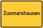 Place name sign Zusmarshausen