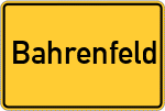 Place name sign Bahrenfeld