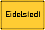 Place name sign Eidelstedt