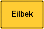 Place name sign Eilbek