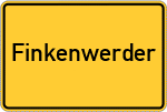 Place name sign Finkenwerder
