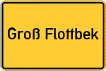 Place name sign Groß Flottbek