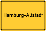 Place name sign Hamburg-Altstadt