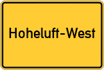 Place name sign Hoheluft-West