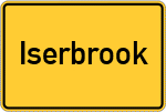 Place name sign Iserbrook