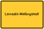 Place name sign Lemsahl-Mellingstedt