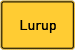 Place name sign Lurup