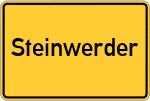 Place name sign Steinwerder