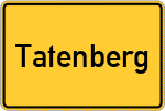 Place name sign Tatenberg