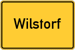 Place name sign Wilstorf