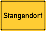 Place name sign Stangendorf