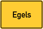 Place name sign Egels