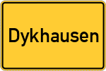 Place name sign Dykhausen